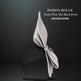 POISON ROUGE Stolen Time Hat (Black/Pearl)