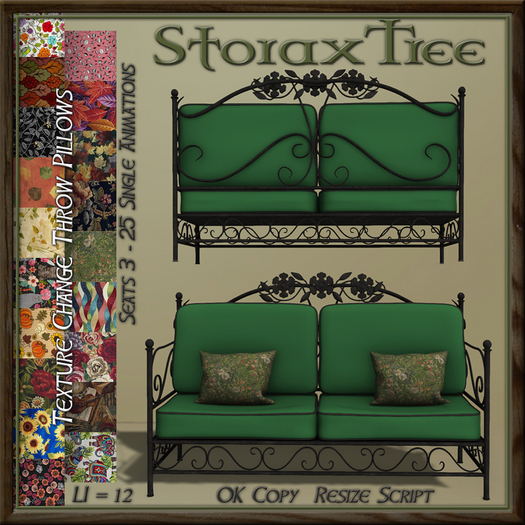 Garden Iron Sofa A14