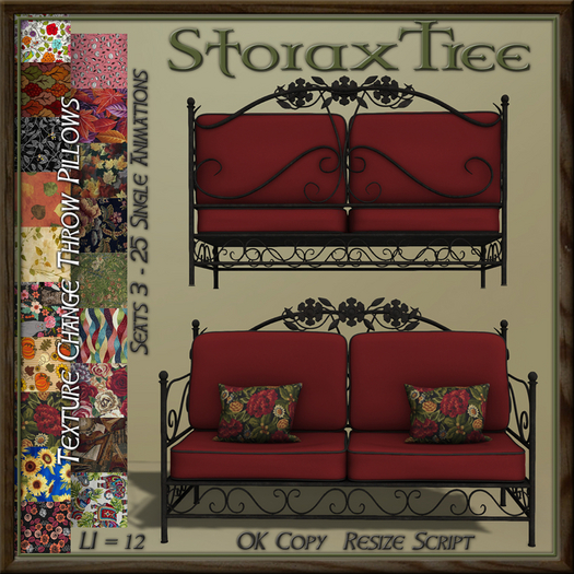Garden Iron Sofa A12