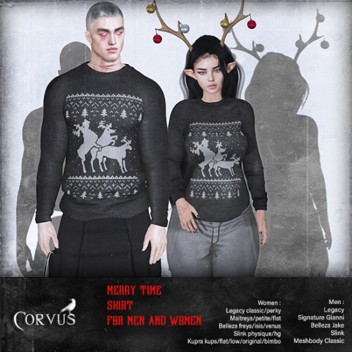 Corvus : Merry TIme Shirt GIFT Unisex
