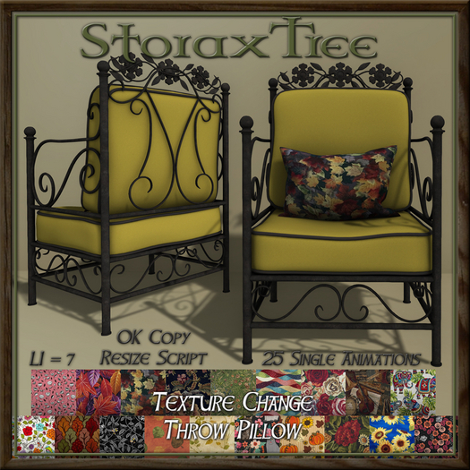 Garden Iron Chair A17