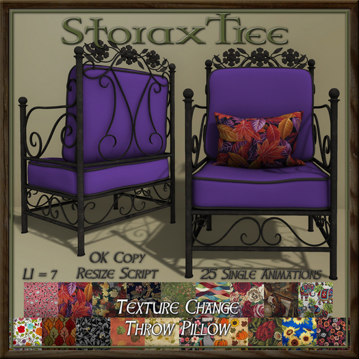 Garden Iron Chair A16