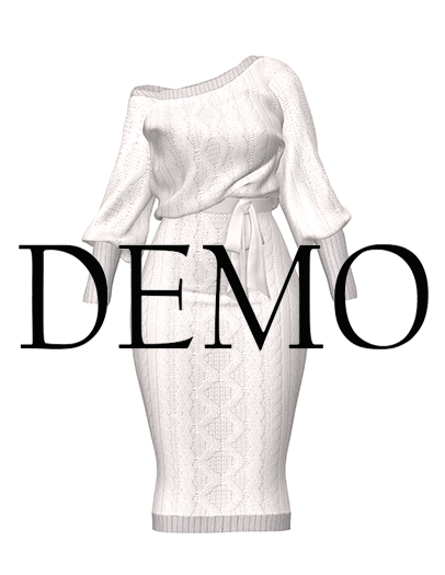 *Just BECAUSE* Reagan Dress - FatPack DEMO - Maitreya, Legacy, eBody Reborn, and Kupra