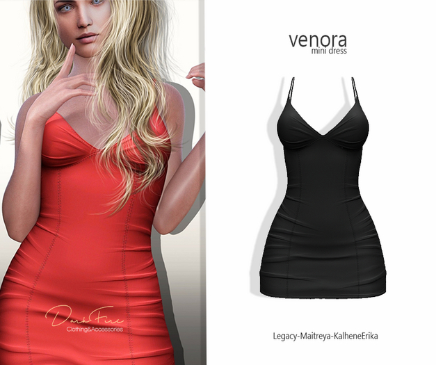 DarkFire Venora mini Dress-Color#02