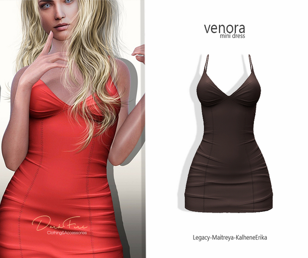 DarkFire Venora mini Dress-Color#08