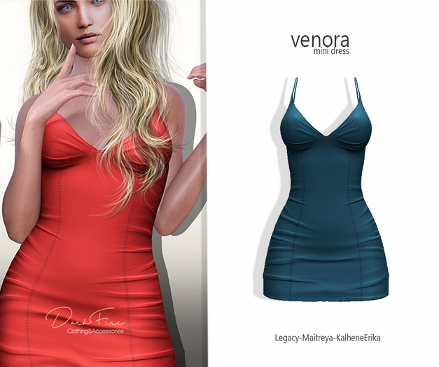 DarkFire Venora mini Dress-Color#13