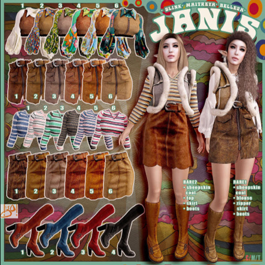 !gO! Janis  - Freya -  Skirts 2/4 Boots 1 Blouses 1/3/6