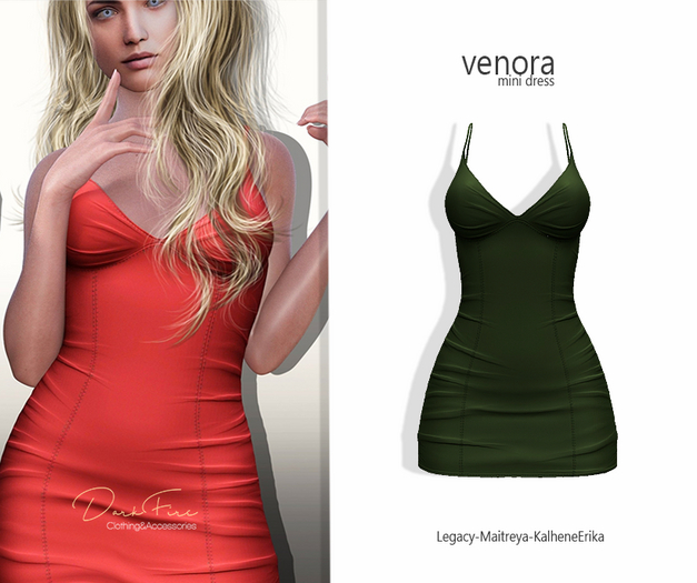 DarkFire Venora mini Dress-Color#15