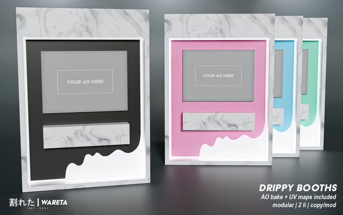 .WARETA. Drippy Booths - BLUE (Add Me!)