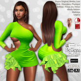 Party Dress Green: Belleza Venus Isis Freya, Kupra, eBody, Maitreya, Legacy, Slink Hourglass Physique, Tonic Curvy Fine
