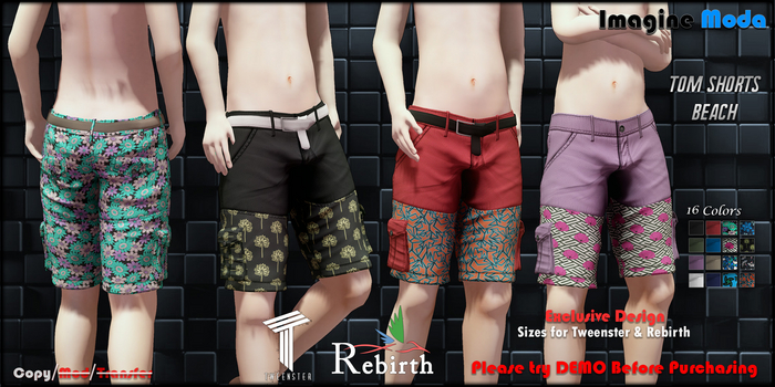 Tom Shorts Beach Kids - Tweenster, Rebirth -Imagine Moda-