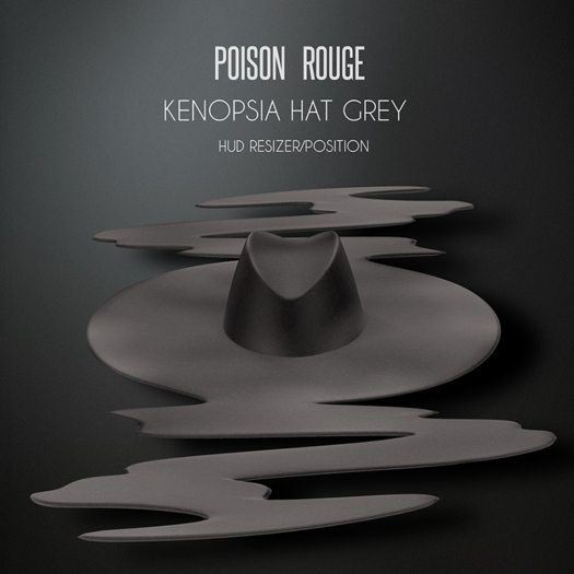 POISON ROUGE Kenopsia Hat - Grey
