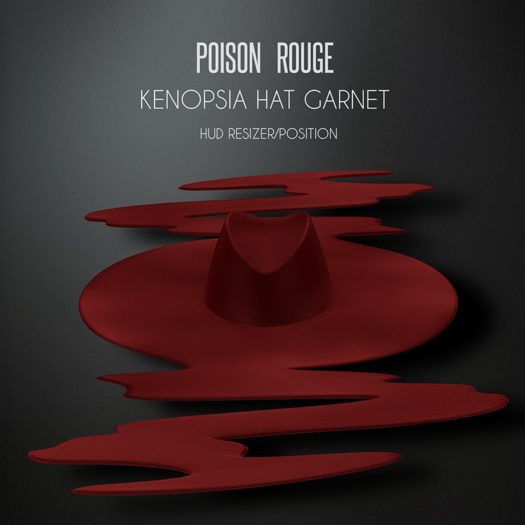 POISON ROUGE Kenopsia Hat - Garnet