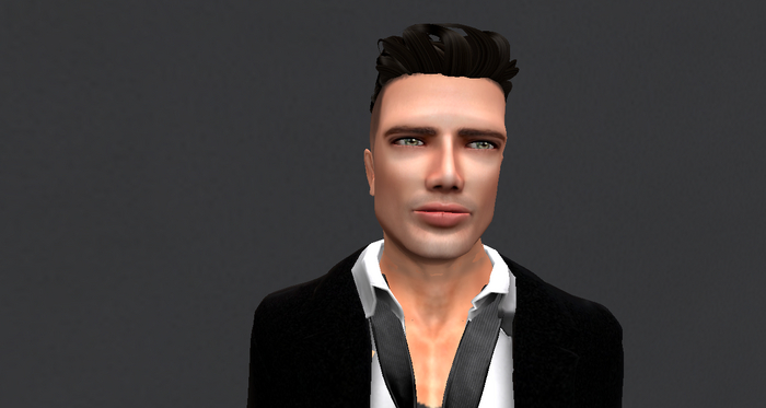 :MCD: Hair Short Fade )dark brown(