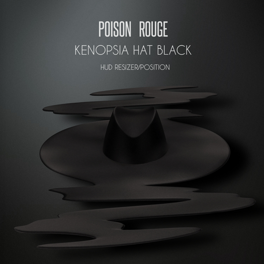 POISON ROUGE Kenopsia Hat - Black