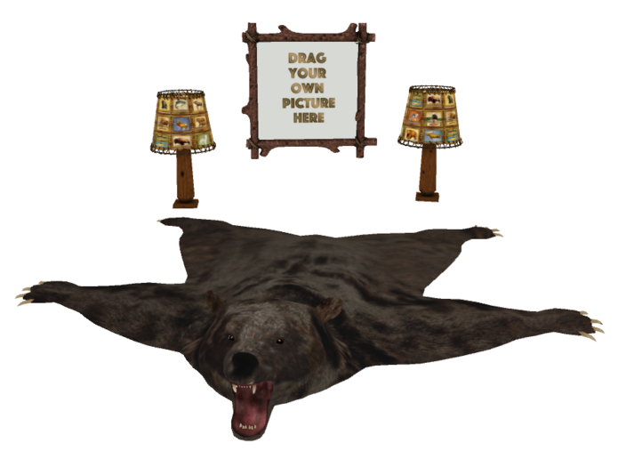 MM Mesh Bear Skin Rug