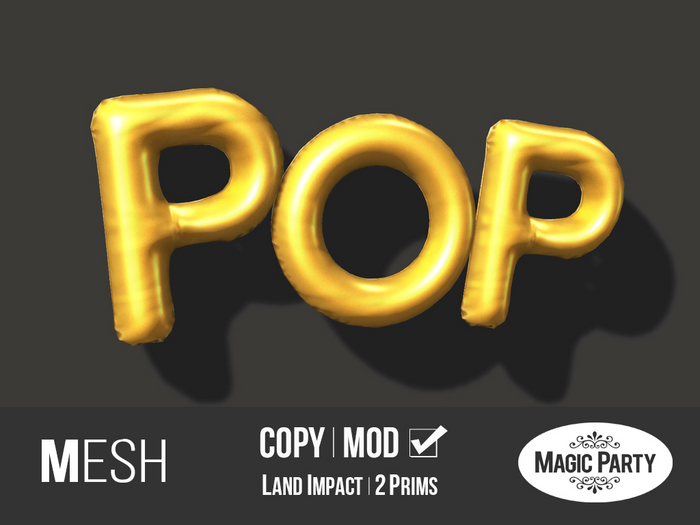 POP Word Balloon - New Years