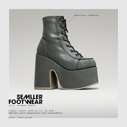 Semller - Stomper Boots Moss Green (add)