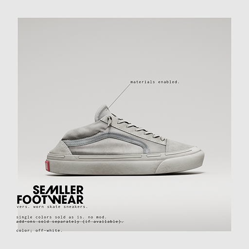 Semller - Worn Skate Sneakers Off-White (add)