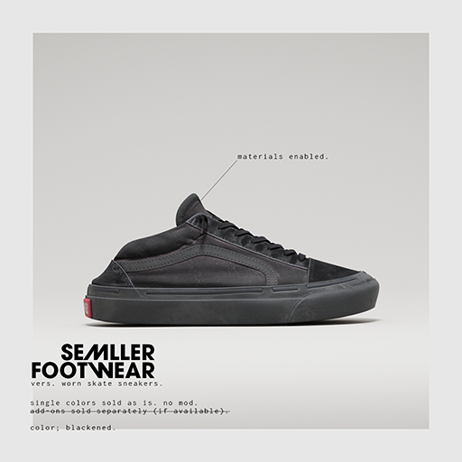 Semller - Worn Skate Sneakers Blackened (add)