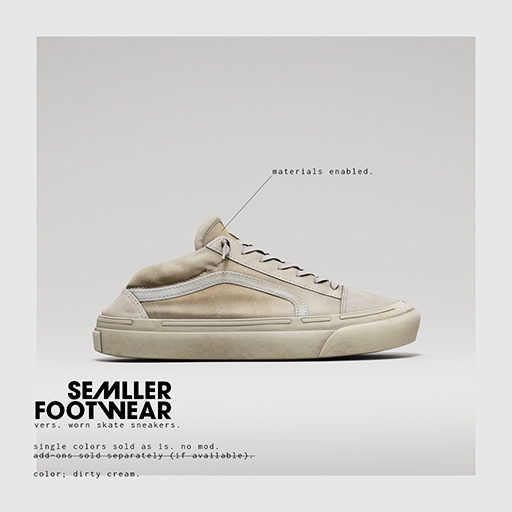 Semller - Worn Skate Sneakers Dirty Cream (add)
