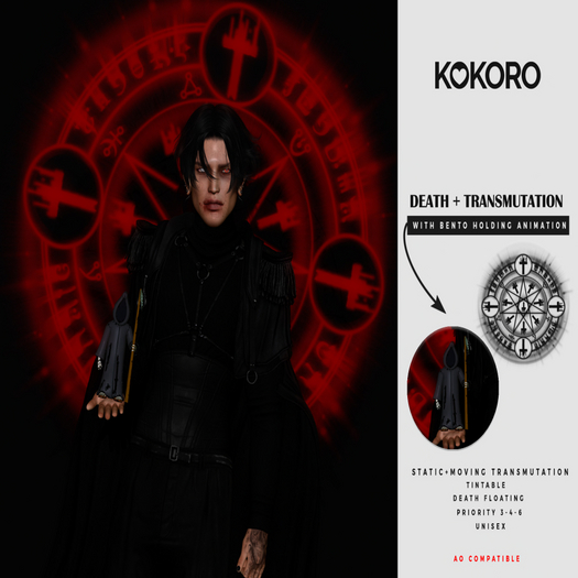 kokoro - death + Transmutation Holding animation