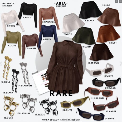 23. Aurealis - Aria Gacha Glasses. Amber.