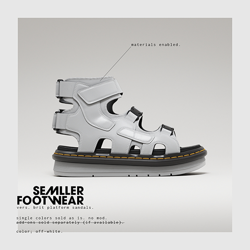 Semller - Brit Platform Sandals Off-White (add)