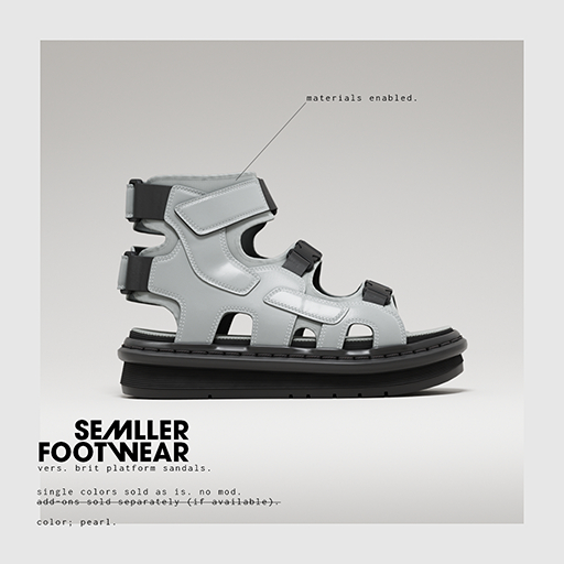 Semller - Brit Platform Sandals Pearl (add)