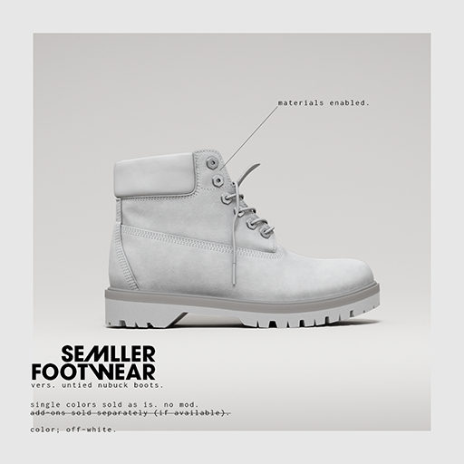 Semller - Untied Nubuck Boots Off-White (add)