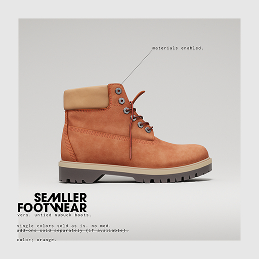 Semller - Untied Nubuck Boots Orange (add)