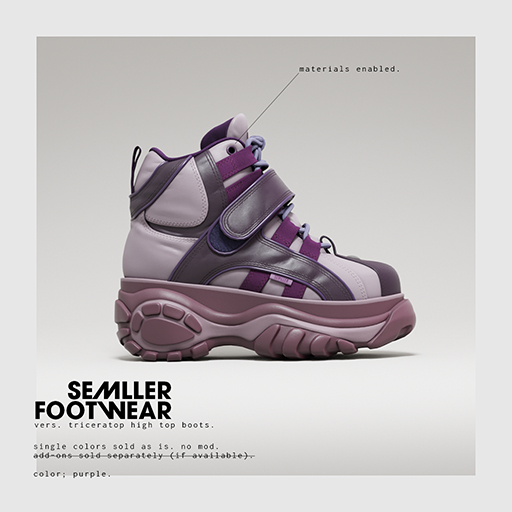 Semller - Triceratop High Boots Purple (add)