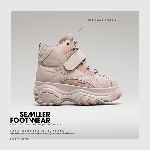 Semller - Triceratop High Boots Pink (add)