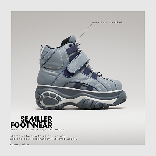 Semller - Triceratop High Boots Blue (add)