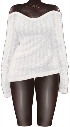 Kaithleen's Oversized Sweater - White
