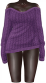 Kaithleen's Oversized Sweater - Purple