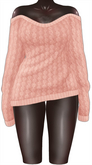 Kaithleen's Oversized Sweater - Peach