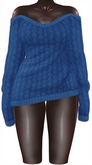 Kaithleen's Oversized Sweater - Navy