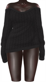 Kaithleen's Oversized Sweater - Black