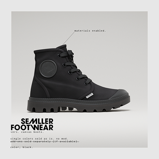 Semller - Canvas Boots Black (add)