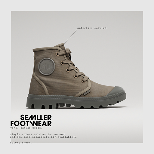 Semller - Canvas Boots Brown (add)
