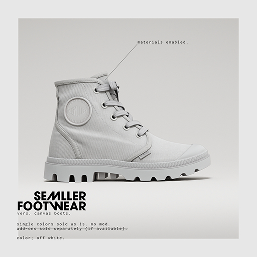 Semller - Canvas Boots Off White (add)