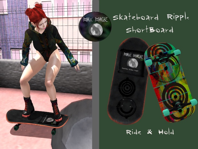 ::MM:: Skateboard Ripple - ShortBoard - Hold/Ride