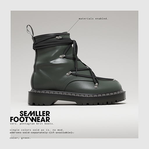 Semller - Pentagram Brit Boots Green (add)