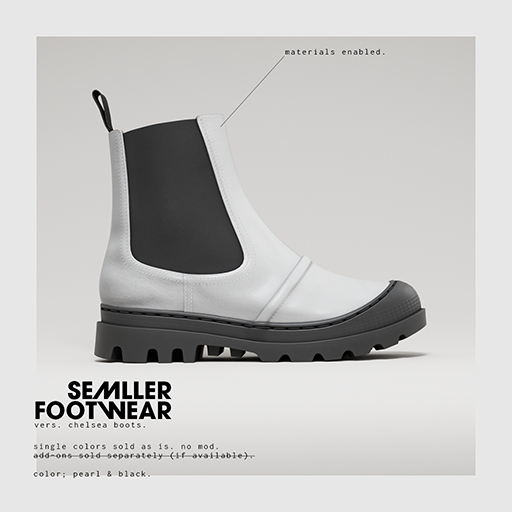 Semller - Chelsea Boots Pearl & Black (add)