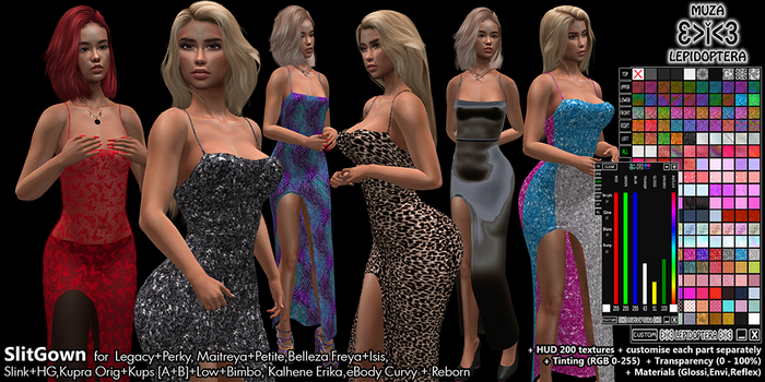 }>i<{ MUZA SlitGown + HUD