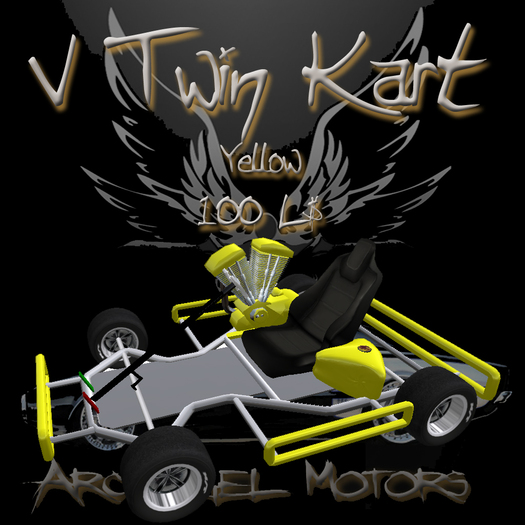 V-Twin Kart Yellow Boxed