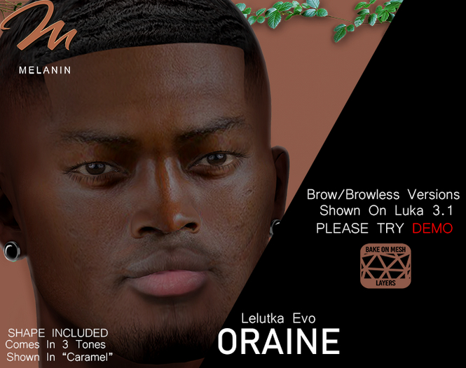 Melanin Oraine "Caramel" Face Appliers W/ Shape (Unpack)