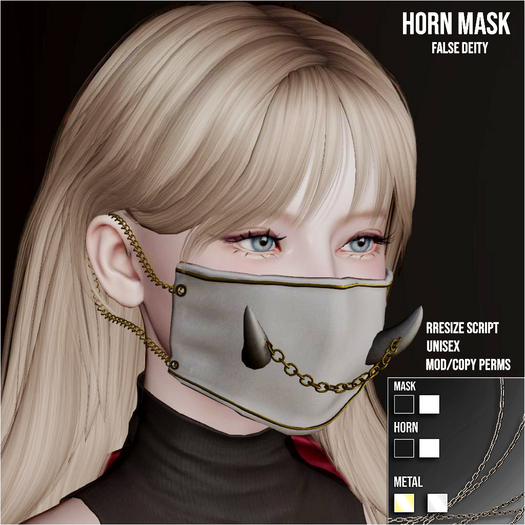 False Deity - Horn Mask