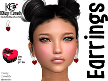 Kitty Crush - Heart Earrings